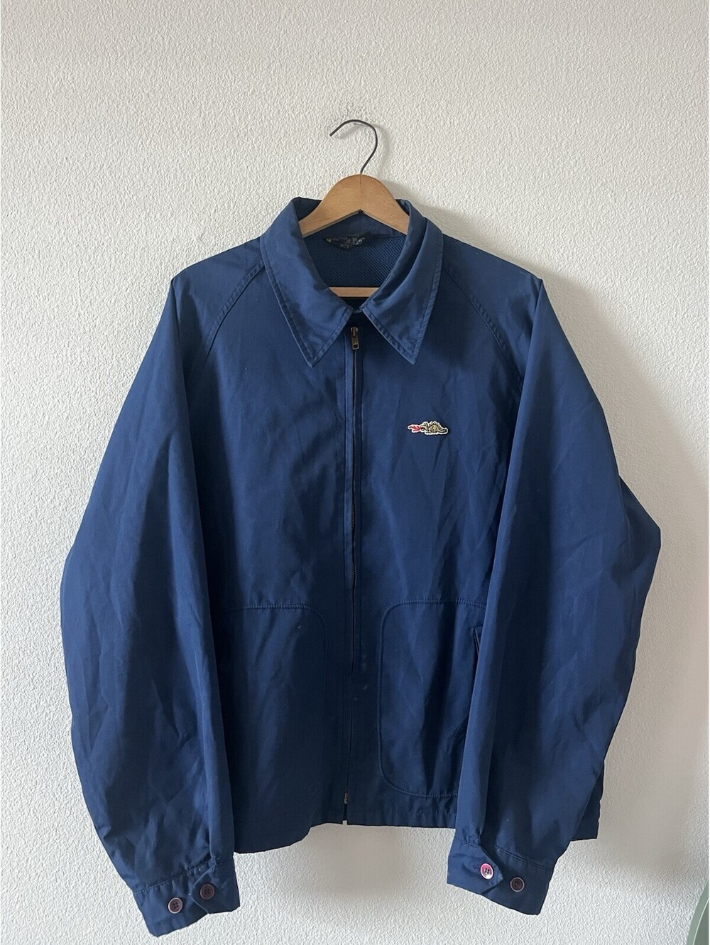 Vintage Sears Blue Full Zip Jacket Harrington XL
